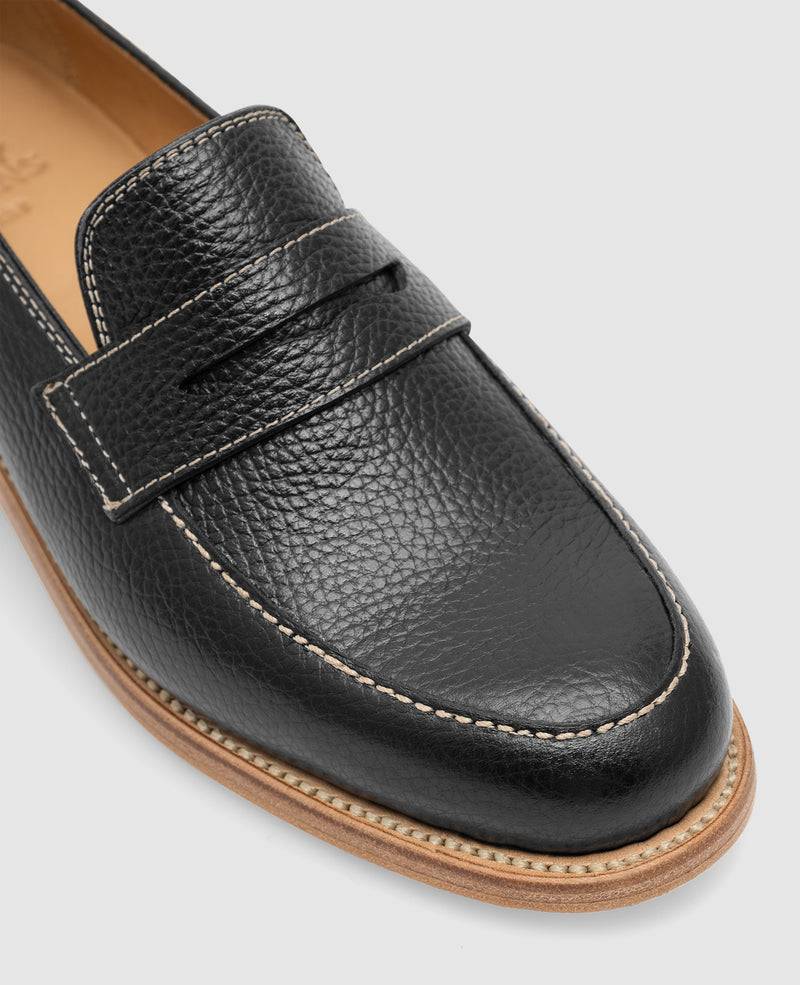 Shoepassion Lee-PL Loafer In Black - Henry Stevens Shoepassion