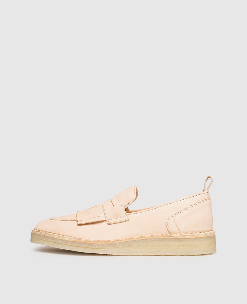 Shoepassion Leichte Damen Fringe Loafer mit Kreppsohle Henry Stevens Shoepassion