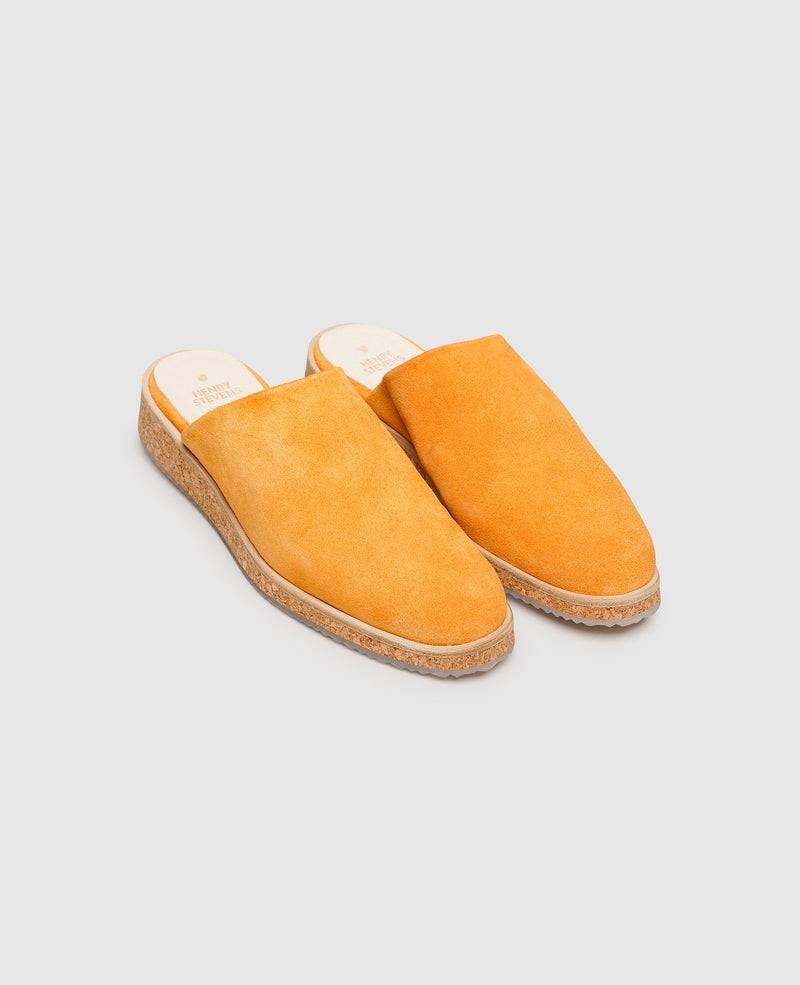 Shoepassion Leichte Damen-Mules Mit Velours & Korksohle Henry Stevens Shoepassion