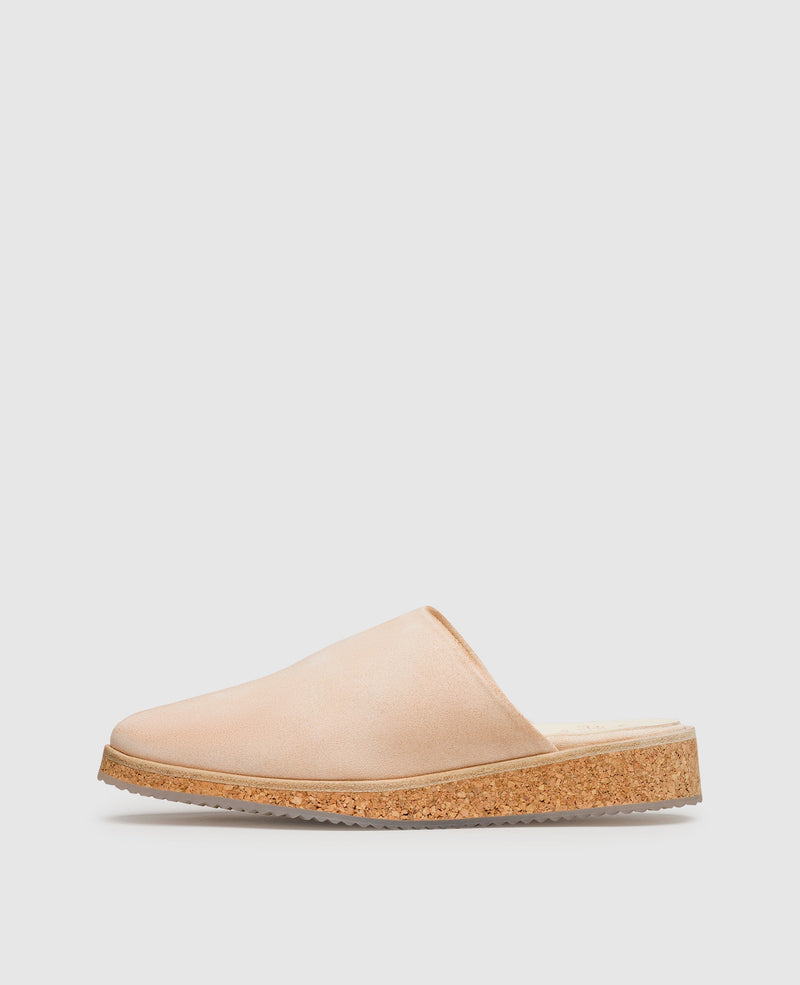 Shoepassion Leichte Damen-Mules mit Velours & Korksohle Henry Stevens Shoepassion