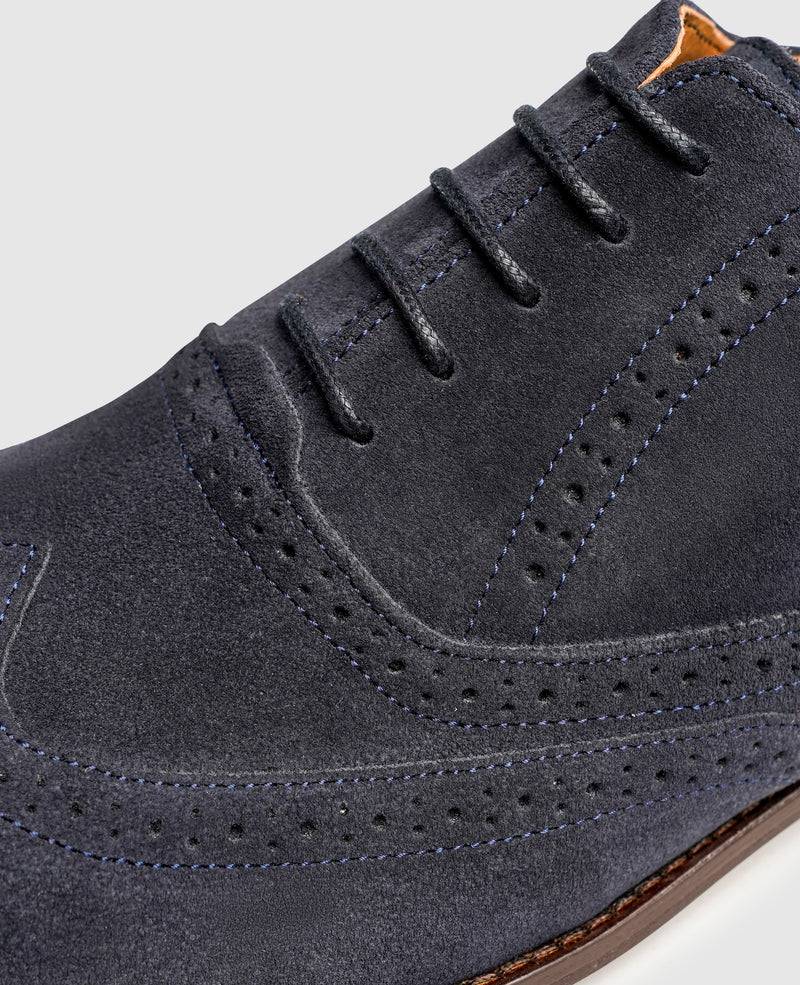 Shoepassion Leichter Full-Brogue Oxford Aus Velours Henry Stevens Shoepassion