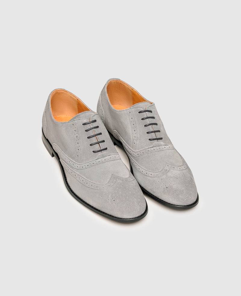 Shoepassion Leichter Full-Brogue Oxford Aus Velours Henry Stevens Shoepassion