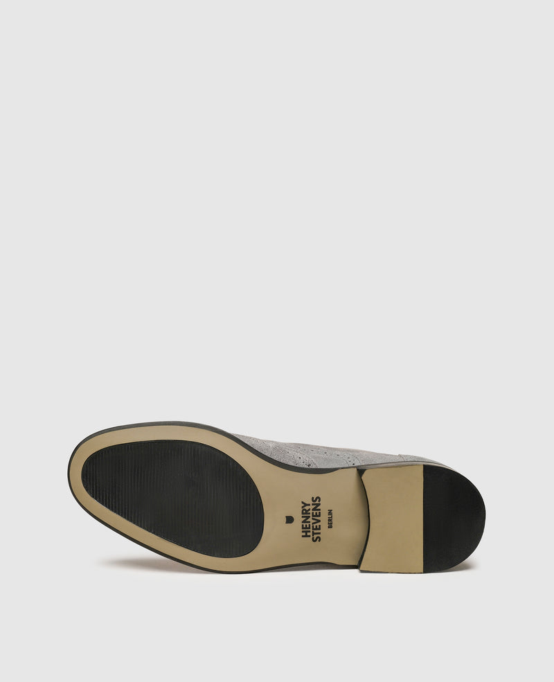 Shoepassion Leichter Full-Brogue Oxford Aus Velours Henry Stevens Shoepassion