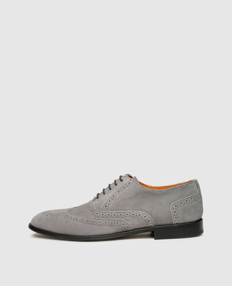 Shoepassion Leichter Full-Brogue Oxford aus Velours Henry Stevens Shoepassion