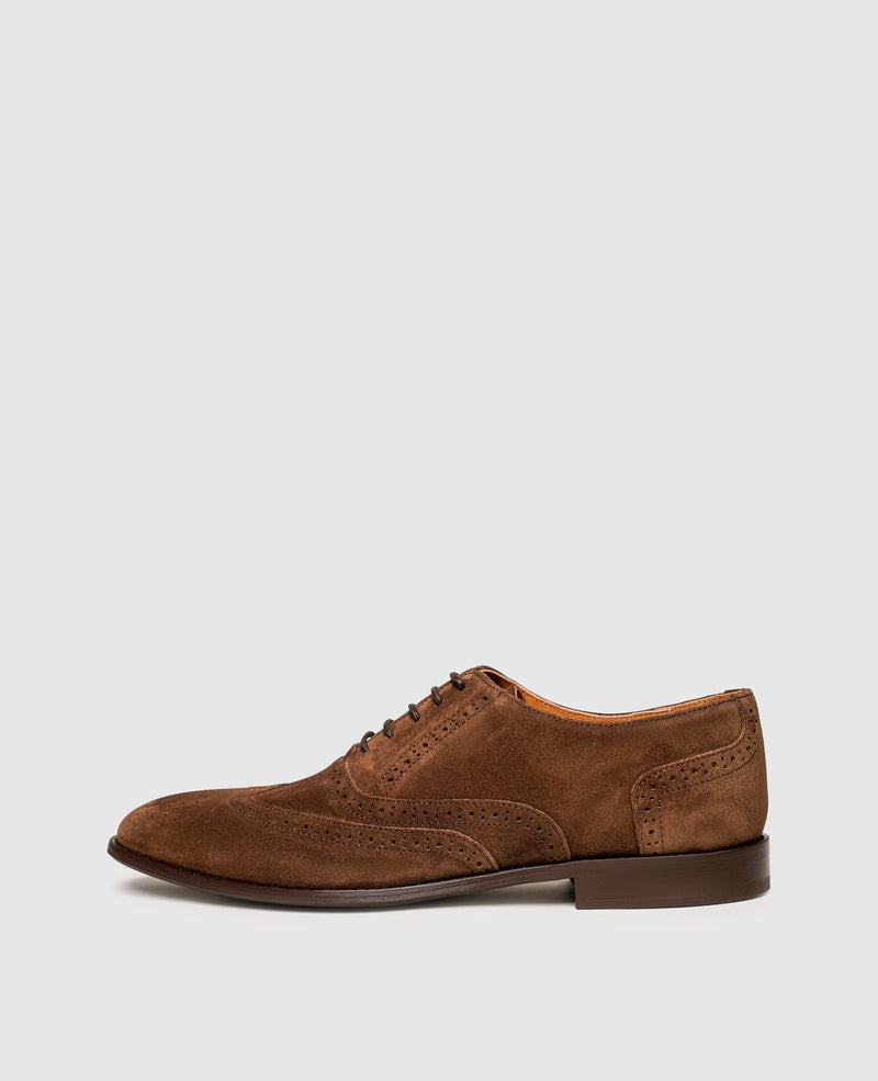 Shoepassion Leichter Full-Brogue Oxford aus Velours Henry Stevens Shoepassion