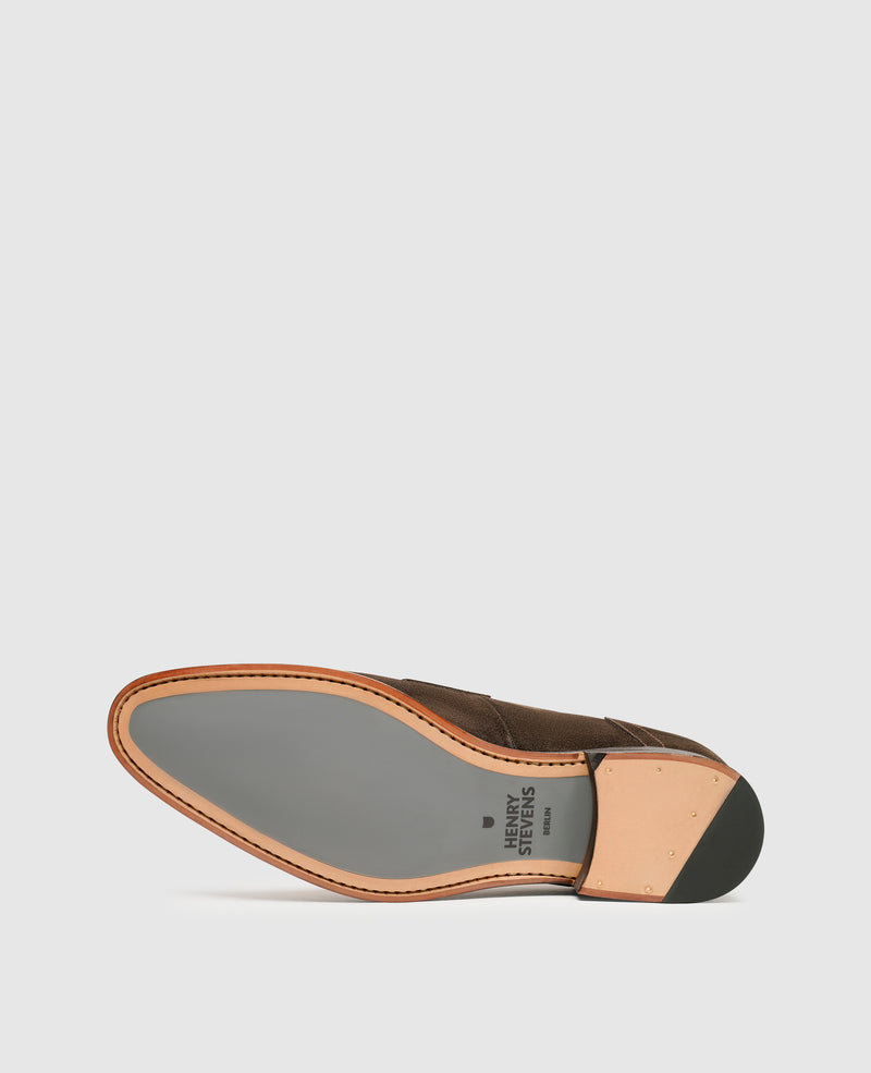 Shoepassion Luftige Penny Loafer Herrenschuhe Aus Feinstem Velours Shoepassion