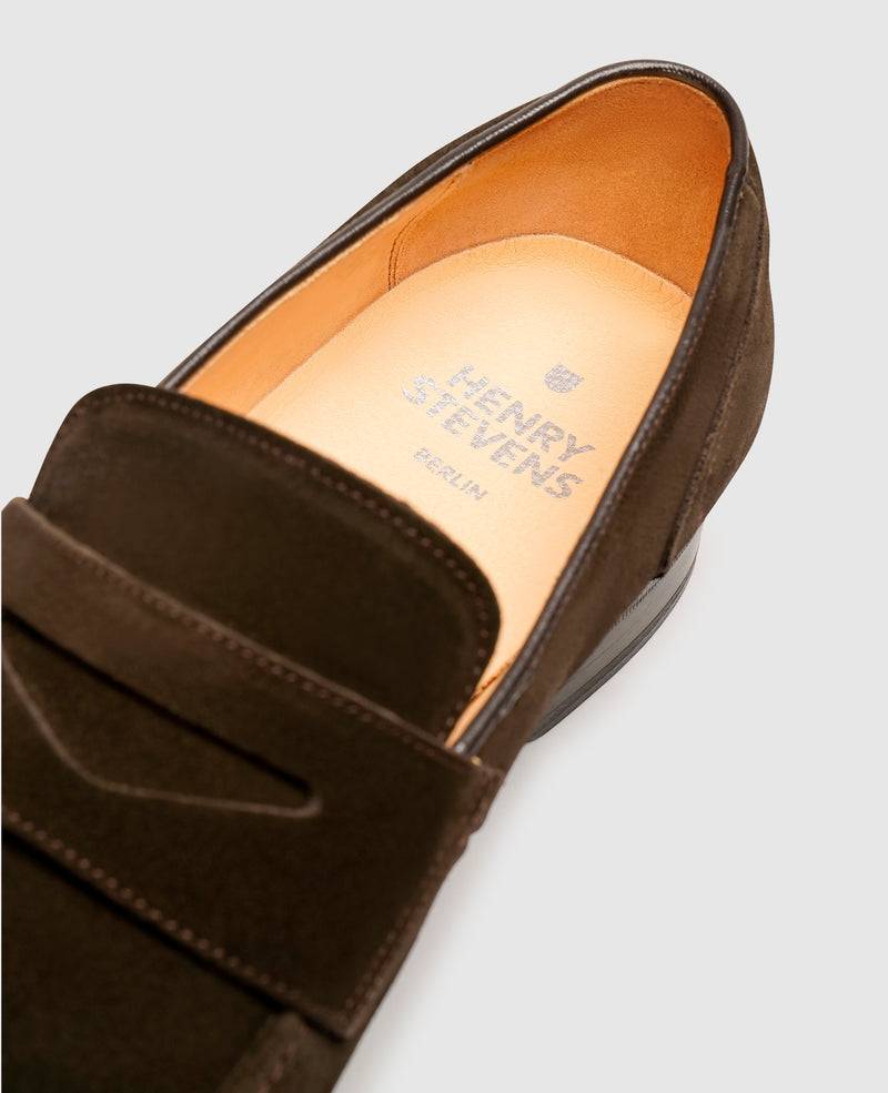 Shoepassion Luftige Penny Loafer Herrenschuhe Aus Feinstem Velours Shoepassion