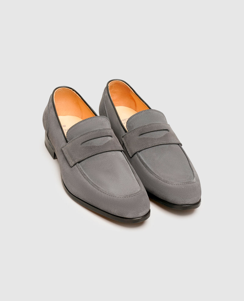 Shoepassion Luftige Penny Loafer Herrenschuhe Aus Feinstem Velours Shoepassion