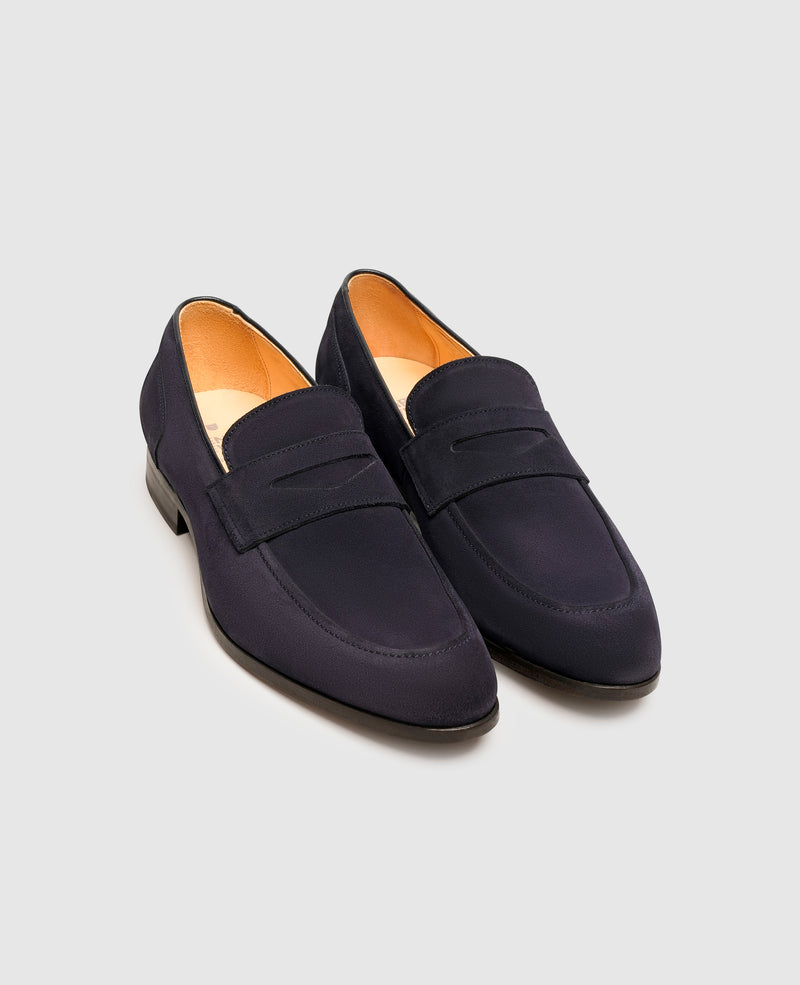 Shoepassion Luftige Penny Loafer Herrenschuhe Aus Feinstem Velours Shoepassion