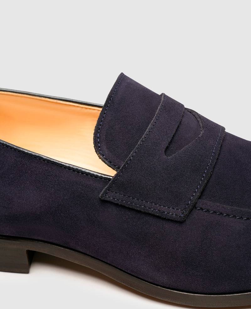 Shoepassion Luftige Penny Loafer Herrenschuhe Aus Feinstem Velours Shoepassion