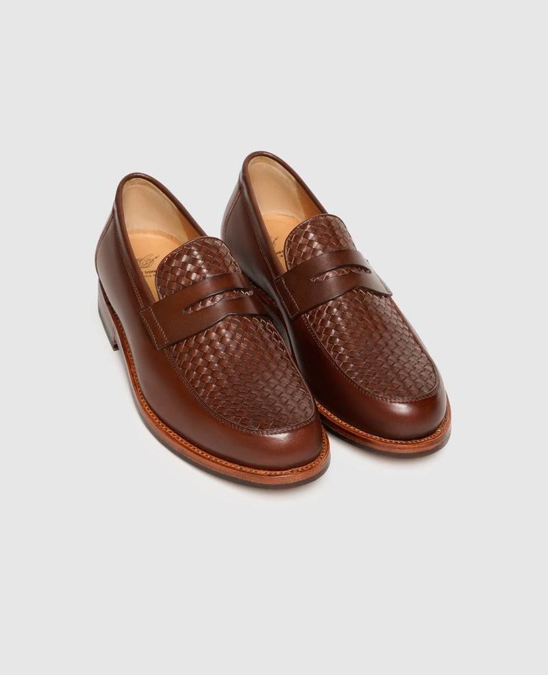 Shoepassion Men's Loafer With Woven Leather By Heinrich Dinkelacker Shoepassion