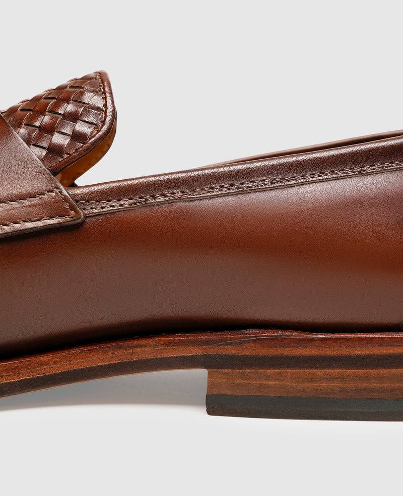 Shoepassion Men's Loafer With Woven Leather By Heinrich Dinkelacker Shoepassion