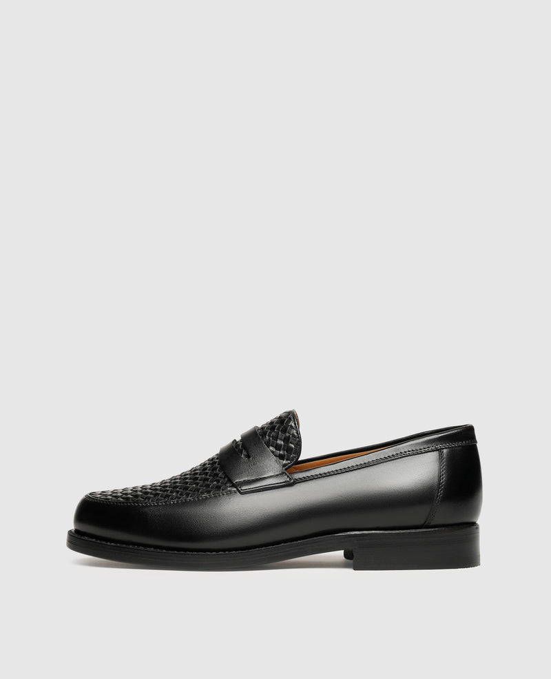 Shoepassion Men's Loafer with Woven Leather by Heinrich Dinkelacker Shoepassion
