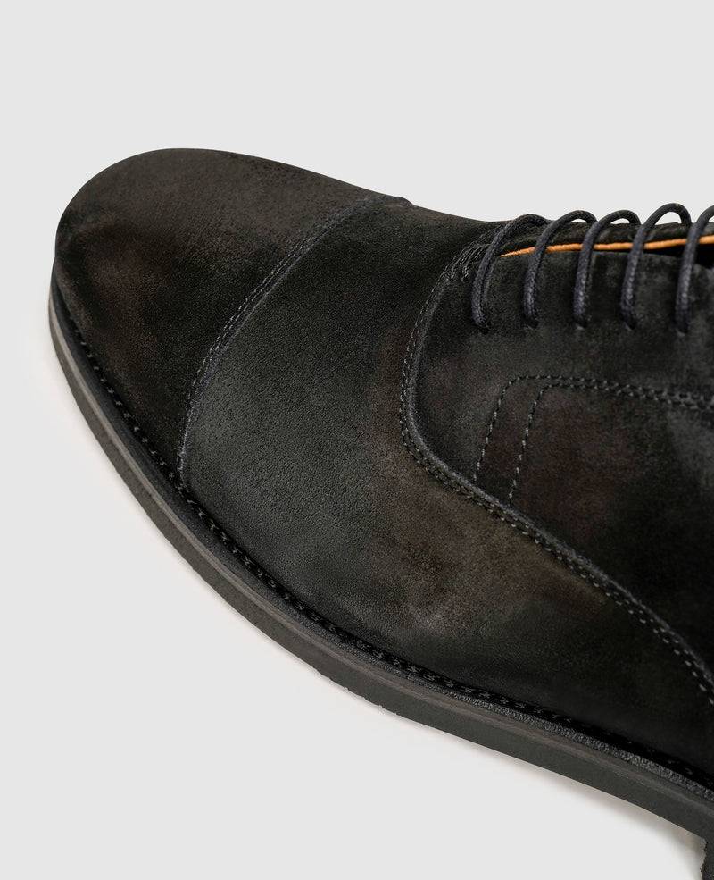 Shoepassion Moderne Oxford Herrenschuhe Aus Velours Henry Stevens Shoepassion