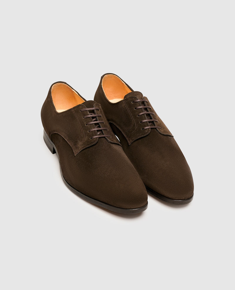 Shoepassion Moderne Plain Derby Herrenschuhe Aus Velours Henry Stevens Shoepassion