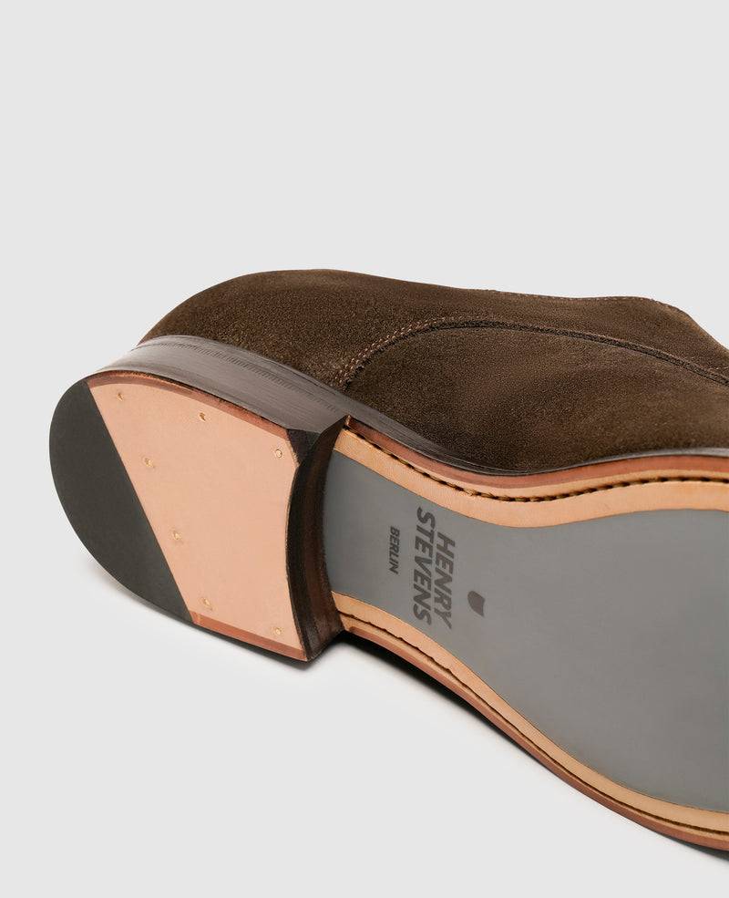 Shoepassion Moderne Plain Derby Herrenschuhe Aus Velours Henry Stevens Shoepassion