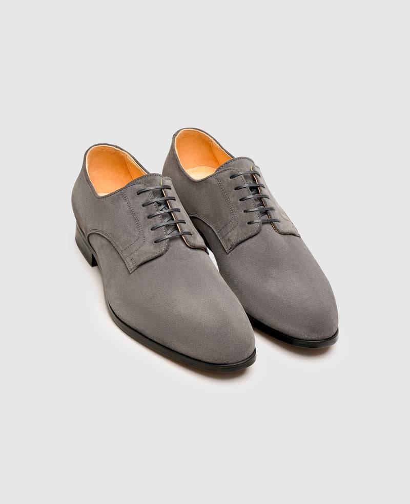 Shoepassion Moderne Plain Derby Herrenschuhe Aus Velours Henry Stevens Shoepassion