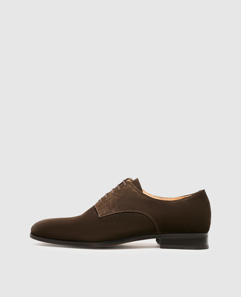 Shoepassion Moderne Plain Derby Herrenschuhe aus Velours Henry Stevens Shoepassion
