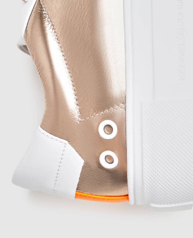 Shoepassion Moderner Sneaker Aus Kalbsleder Mit Metallic-Elementen Von Kennel & Schmenger Shoepassion