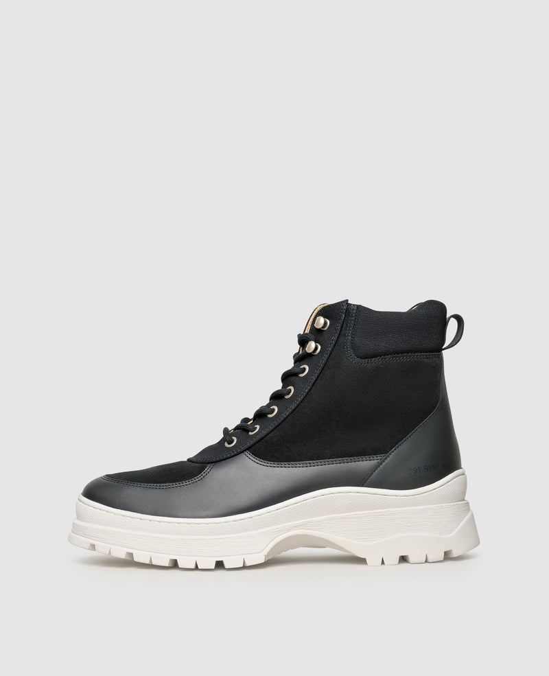 Shoepassion Modischer Boot mit Materialmix für Herren N91 bei Shoepassion