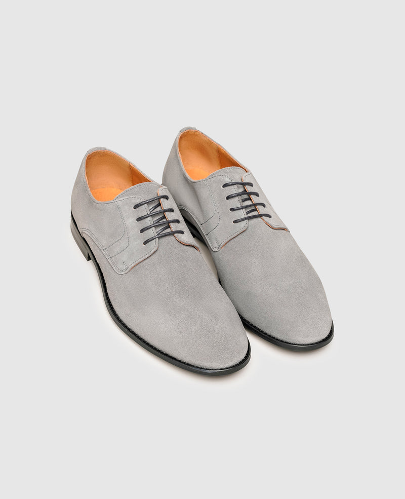 Shoepassion Plain Derby Aus Velours Mit Leder-Gummisohle Henry Stevens Shoepassion
