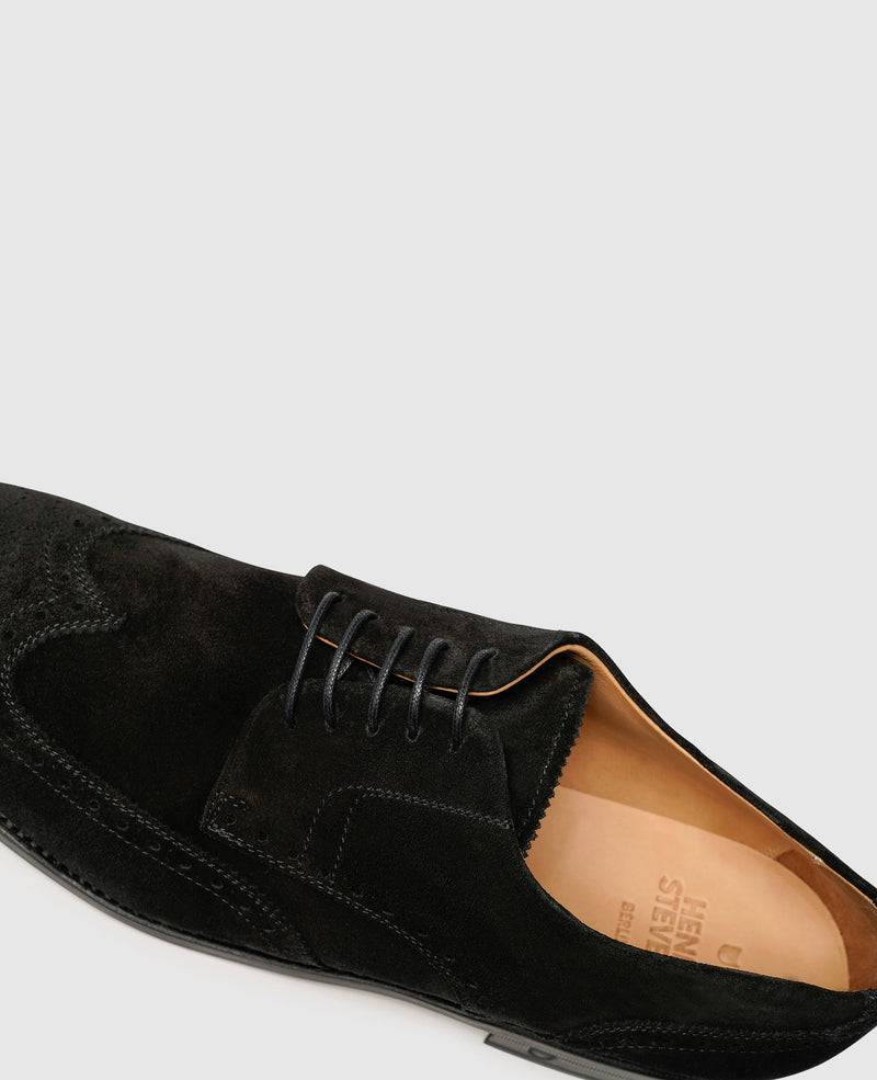 Shoepassion Rahmengenähte Full-Brogue Derby Herrenschuhe Aus Rauleder Shoepassion