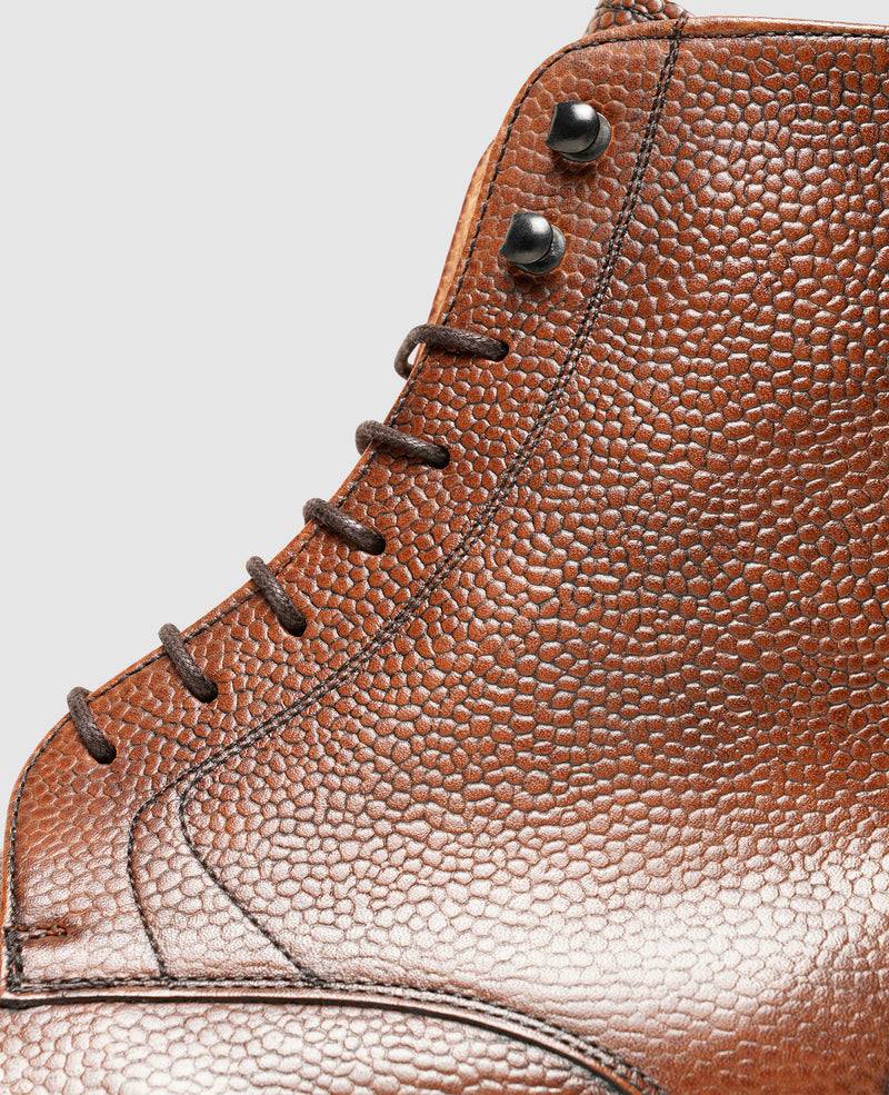 Shoepassion Rahmengenähte Herren-Boots Mit Scotchgrain Leder Henry Stevens Shoepassion