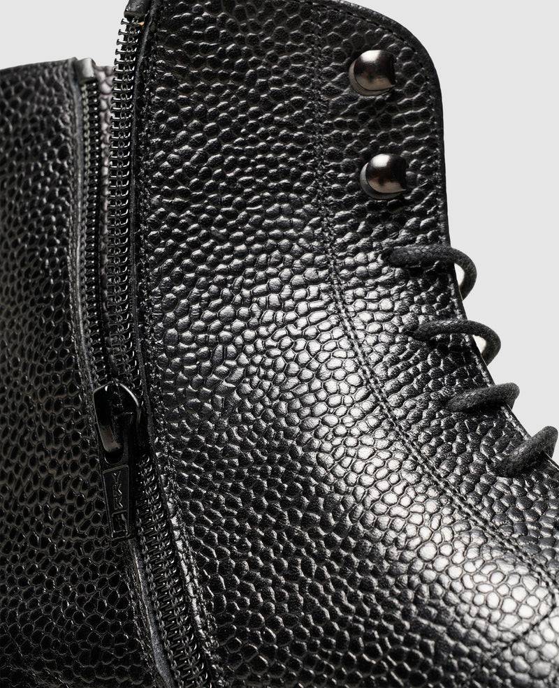 Shoepassion Rahmengenähte Herren-Boots Mit Scotchgrain Leder Henry Stevens Shoepassion