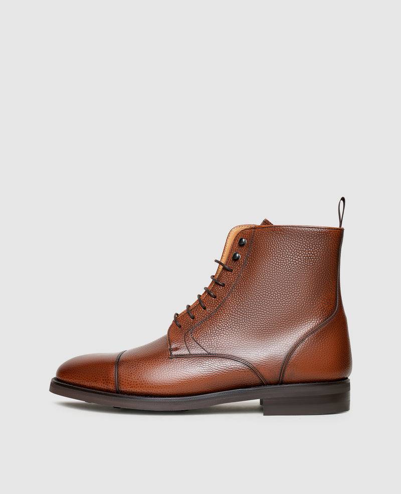 Shoepassion Rahmengenähte Herren-Boots mit Scotchgrain Leder Henry Stevens Shoepassion