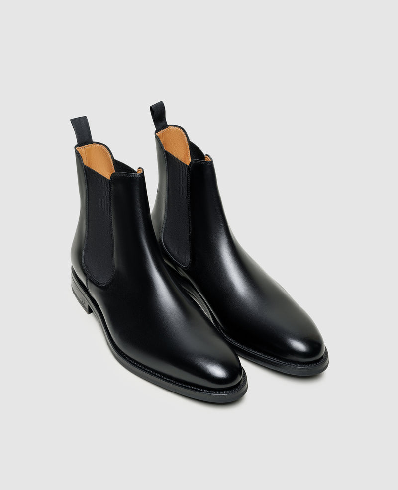 Shoepassion Rahmengenähte Herren Chelsea Boots Aus Glattleder Henry Stevens Shoepassion