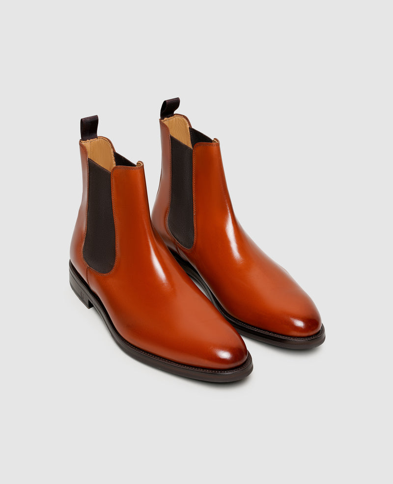 Shoepassion Rahmengenähte Herren Chelsea Boots Aus Glattleder Henry Stevens Shoepassion