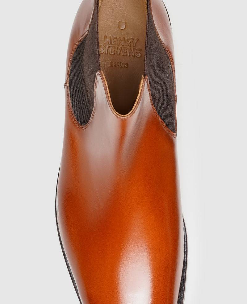 Shoepassion Rahmengenähte Herren Chelsea Boots Aus Glattleder Henry Stevens Shoepassion