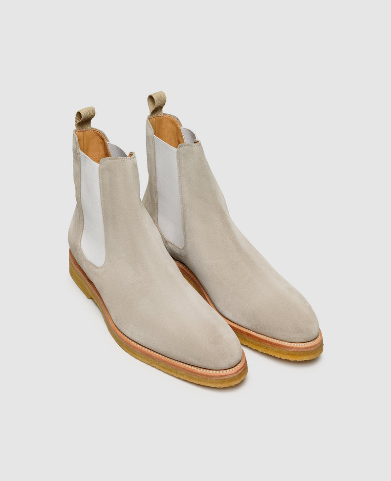 Shoepassion Rahmengenähte Herren Chelsea Boots Aus Velours Henry Stevens Shoepassion