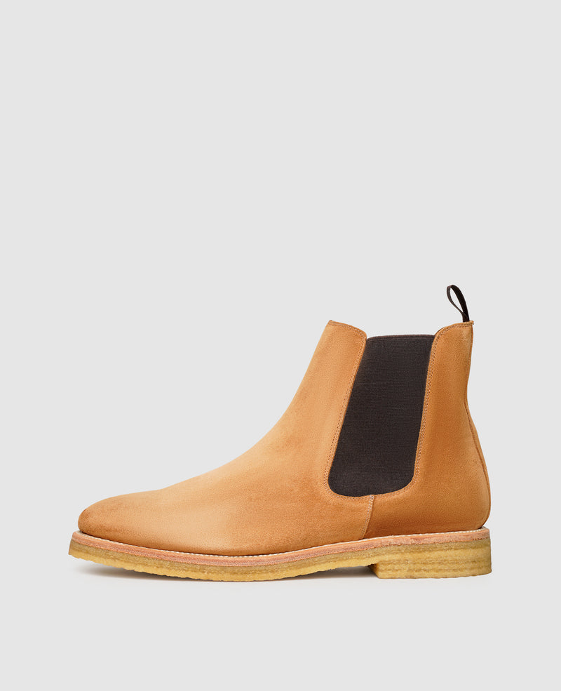 Shoepassion Rahmengenähte Herren Chelsea Boots aus Velours Henry Stevens Shoepassion