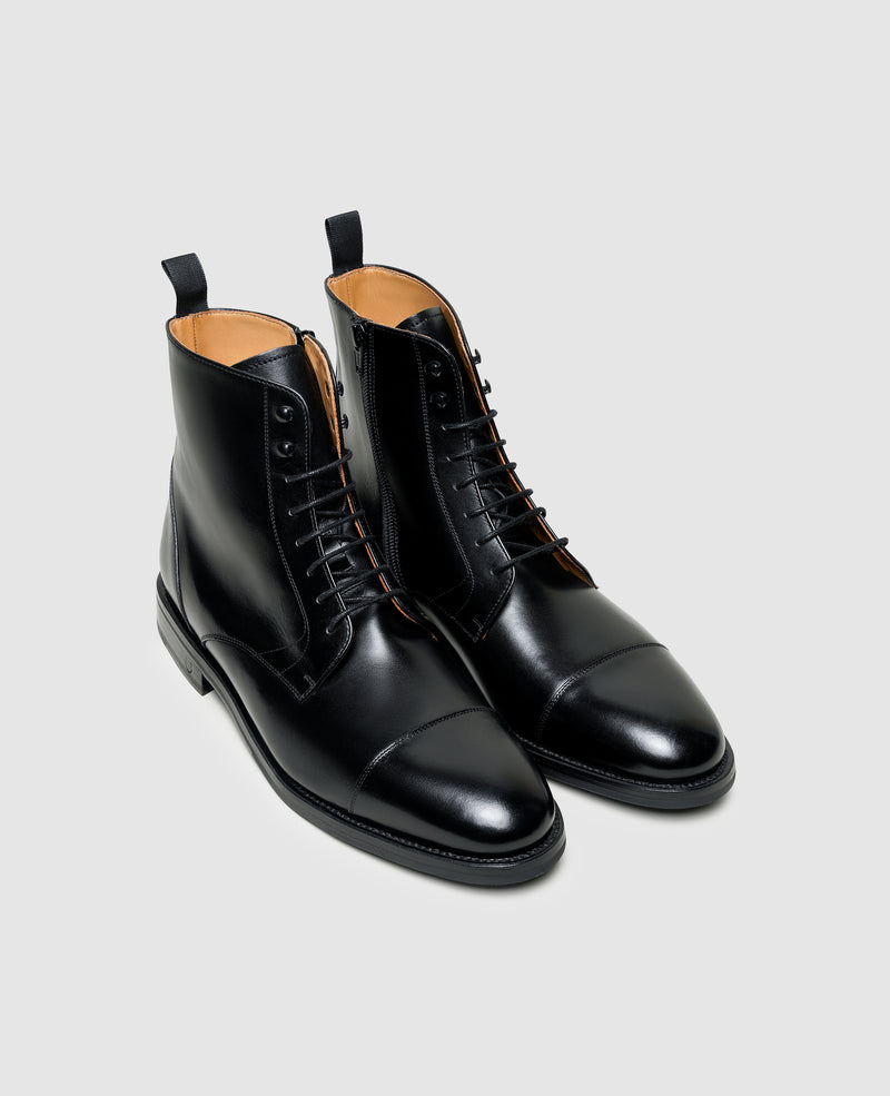 Shoepassion Rahmengenähte Herren-Schnürboots Aus Glattleder Henry Stevens Shoepassion