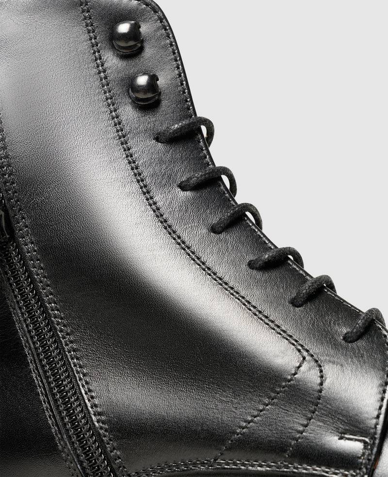 Shoepassion Rahmengenähte Herren-Schnürboots Aus Glattleder Henry Stevens Shoepassion