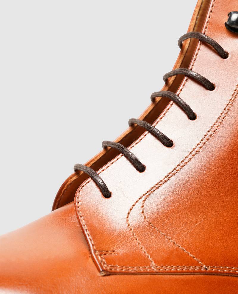 Shoepassion Rahmengenähte Herren-Schnürboots Aus Glattleder Henry Stevens Shoepassion