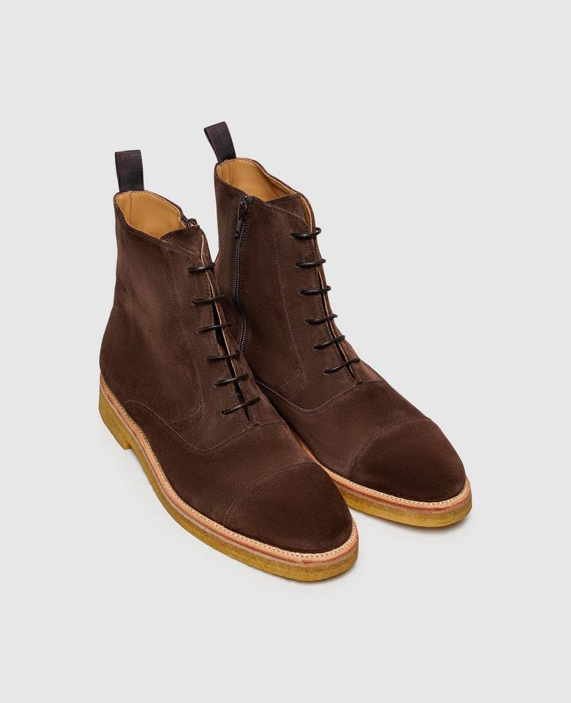 Shoepassion Rahmengenähte Herren-Schnürboots Aus Rauleder Henry Stevens Shoepassion