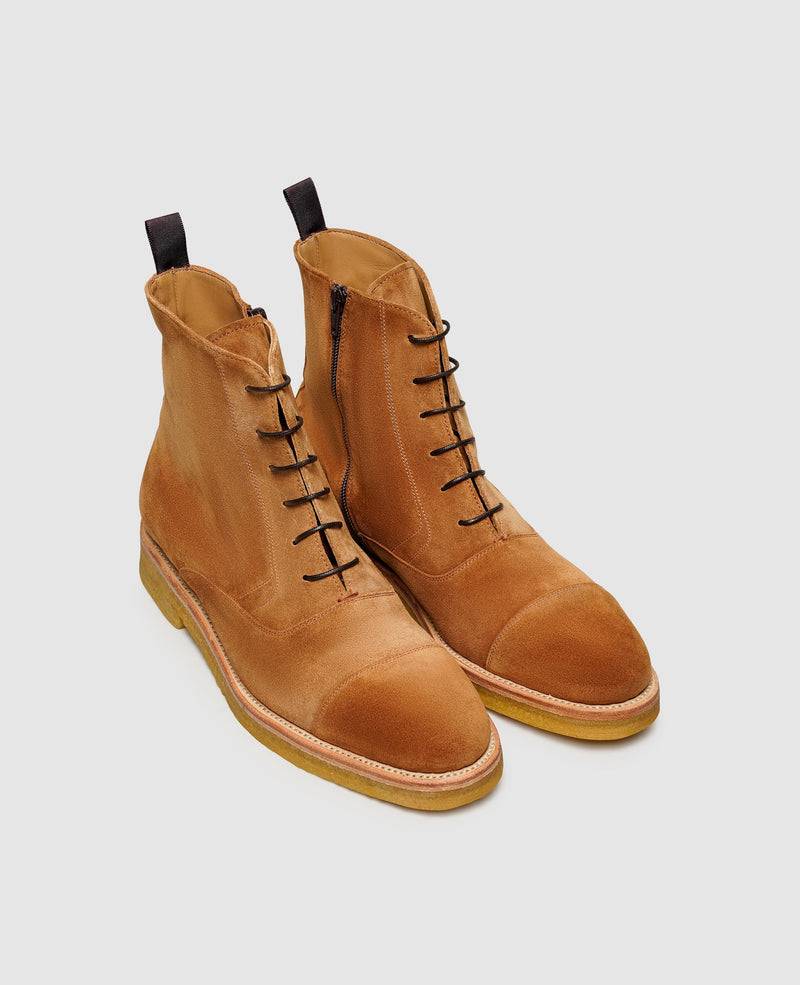 Shoepassion Rahmengenähte Herren-Schnürboots Aus Rauleder Henry Stevens Shoepassion