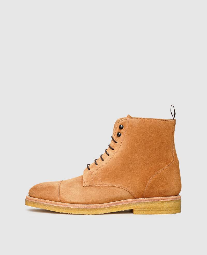 Shoepassion Rahmengenähte Herren-Schnürboots aus Velours Henry Stevens Shoepassion