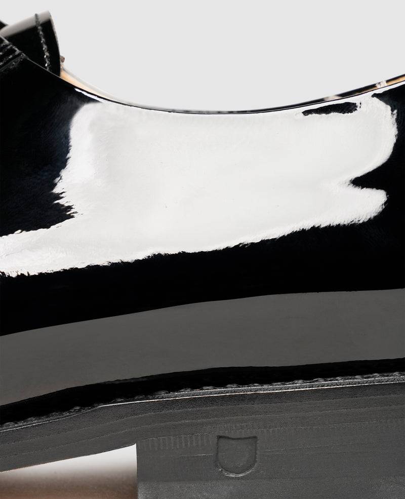 Shoepassion Rahmengenähter Blücher Damenschuh Aus Lackleder Henry Stevens Shoepassion