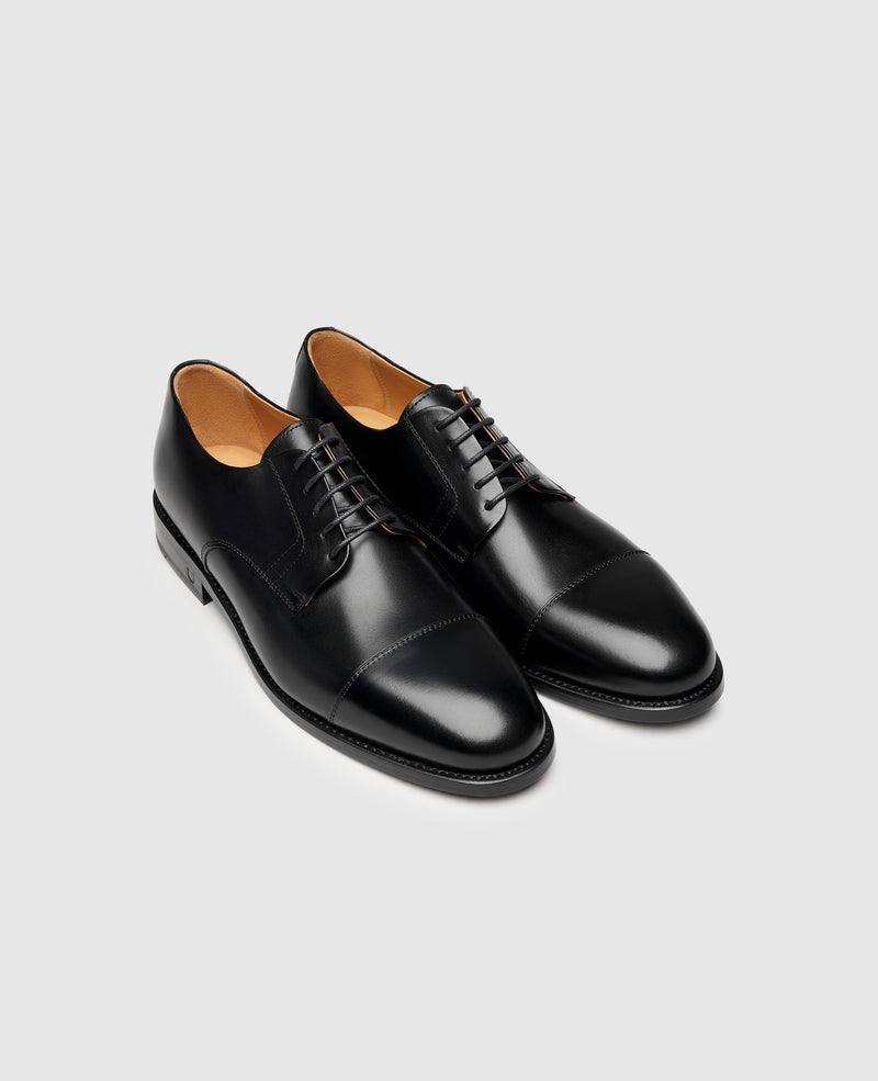 Shoepassion Rahmengenähter Captoe Derby Herrenschuh Aus Leder Henry Stevens Shoepassion