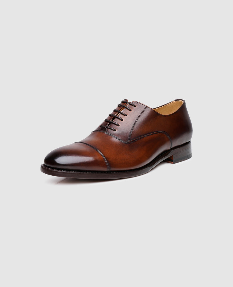 Shoepassion Rahmengenähter Captoe Oxford Für Herren Patina Line Shoepassion