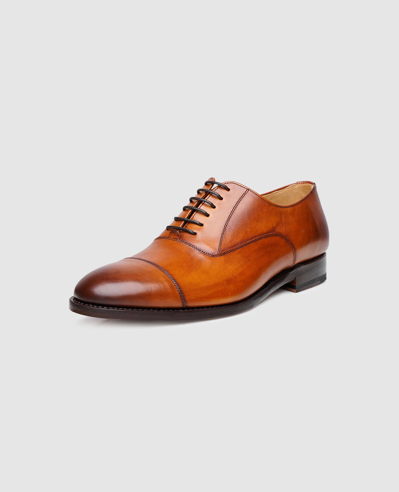 Shoepassion Rahmengenähter Captoe Oxford Für Herren Patina Line Shoepassion