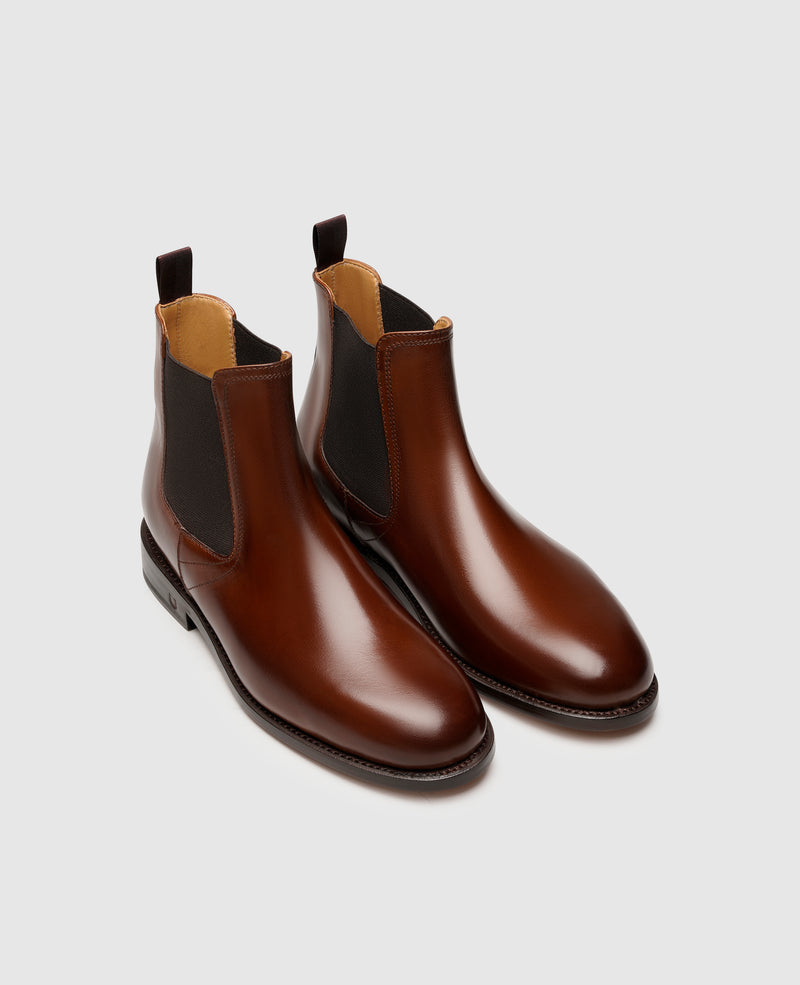 Shoepassion Rahmengenähter Damen Chelsea Boot Aus Kalbsleder Henry Stevens Shoepassion