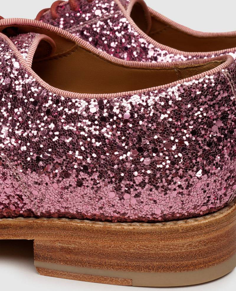 Shoepassion Rahmengenähter Derby Glitzer-Damenschuh Henry Stevens Shoepassion