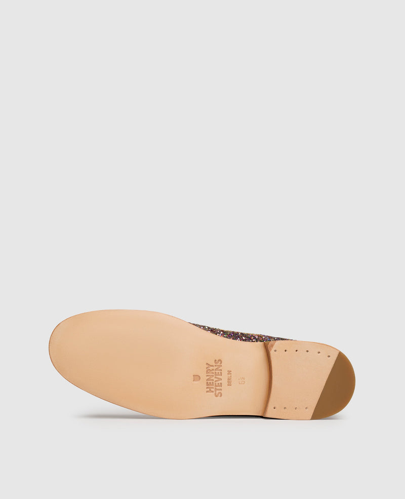 Shoepassion Rahmengenähter Derby Glitzer-Damenschuh Henry Stevens Shoepassion