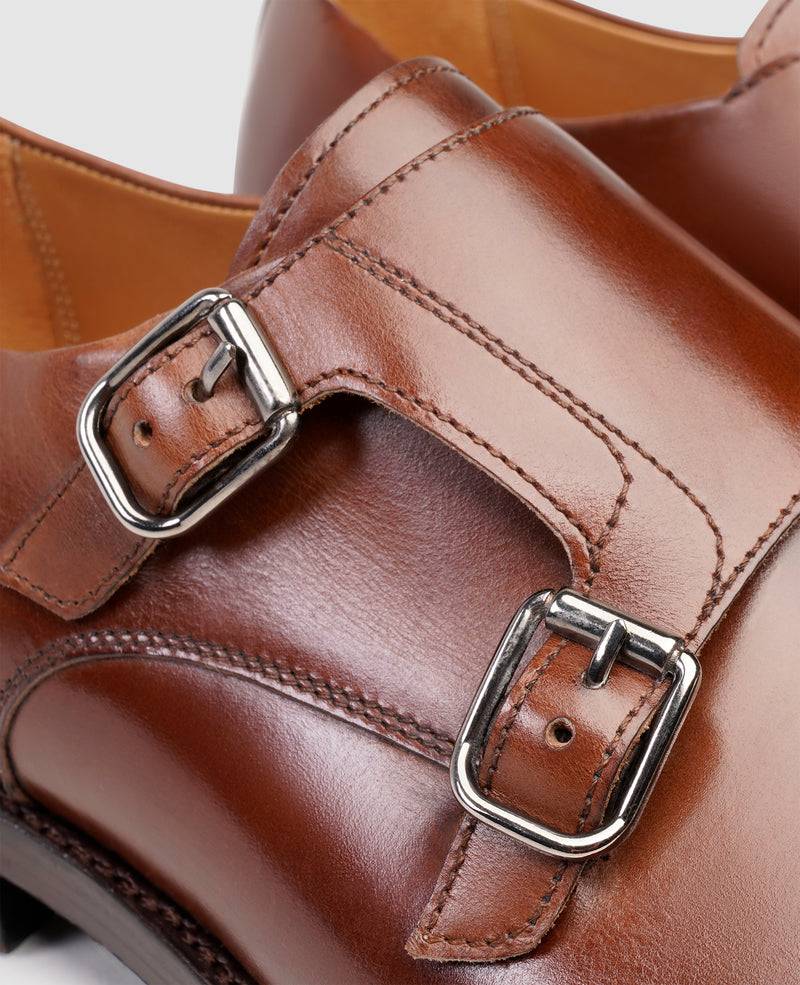 Shoepassion Rahmengenähter Doppel-Monkstrap Herrenschuh Henry Stevens Shoepassion