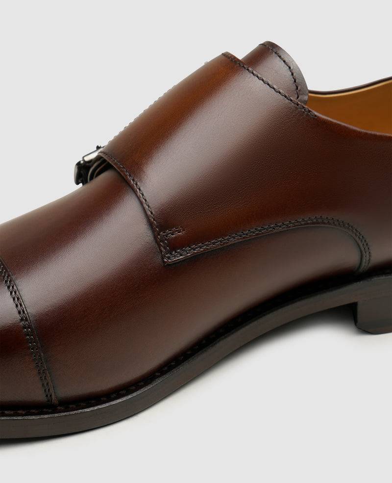 Shoepassion Rahmengenähter Herren Doppel-Monkstrap Mit Patina Henry Stevens Shoepassion