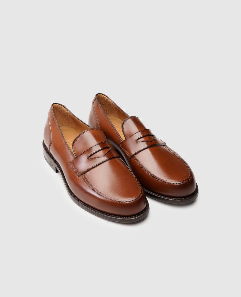 Shoepassion Rahmengenähter Herren Penny Loafer Aus Glattleder Henry Stevens Shoepassion